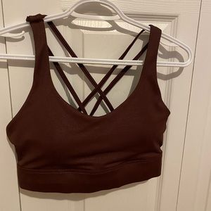 ZYIA Light n Tight Strappy Bra in the colour FIG
